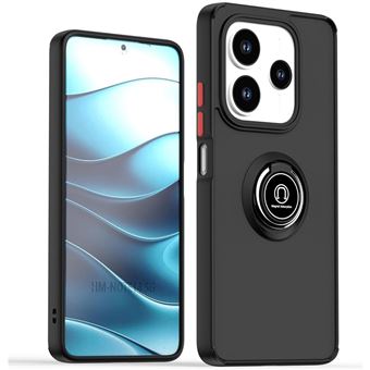 Capa TUMUNDOSMARTPHONE fosca com borda preta e anel giratório 360 para Xiaomi Redmi Note 14 5G - 1