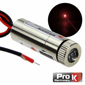 Módulo Laser Prok Vermelho 3-5V 5Mw Ponto - 1