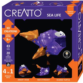 Puzzle 3D Kosmos Peixe Creatto Sea Life | 43 Peças - 1