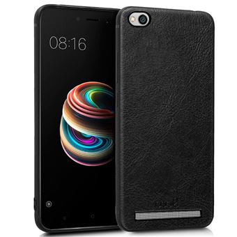 Capa COOL para Xiaomi Redmi 5A Couro Pele Preto - 1