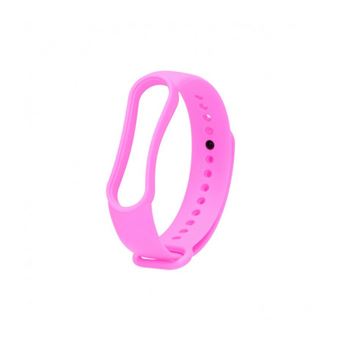 Bracelete/Pulseira de Silicone Skyhe Compatível com Mi Band 7 - Rosa-Choque - 1