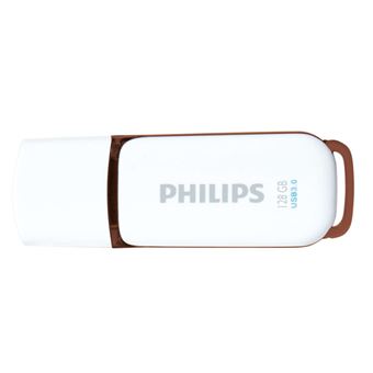 Pen USB Philips Memorias FM12FD75B 3.0 128Gb Snow Edition Brown - 1