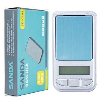 Balança de Pecisão Digital de Bolso Sanda Sd-0205 - Cinzento - 1