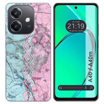 Capa de Silicone TUMUNDOSMARTPHONE para Oppo A40 / A40m design Marble 08 Desenhos - 1