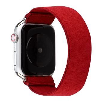 Bracelete de Nylon HSMY Elástico para Apple Watch Series 6/ SE/ 5/ 4 | 44 mm - Vermelho - 1