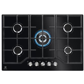 Placa a Gás Electrolux EGG7536K | 74 cm | 5 Zonas | Preto - 1