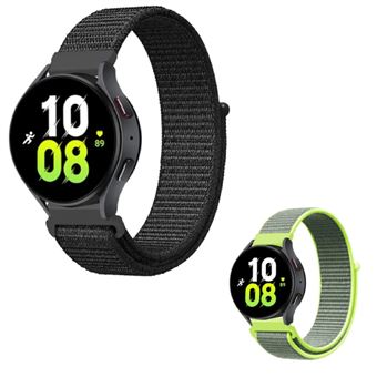 Kit 2x Bracelete Nylonsense Phonecare para Xiaomi Mi Watch | Preto / Verde Claro - 1