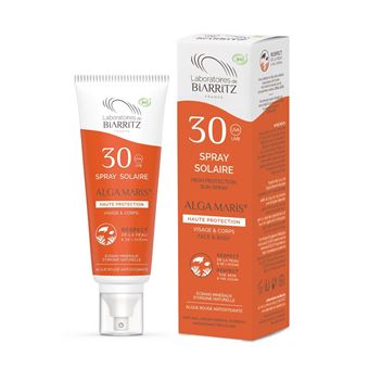 Spray Protetor Solar para Rosto e Corpo Laboratórios de Biarritz | Spf 30  | Alga Maris | 100 ml - 1