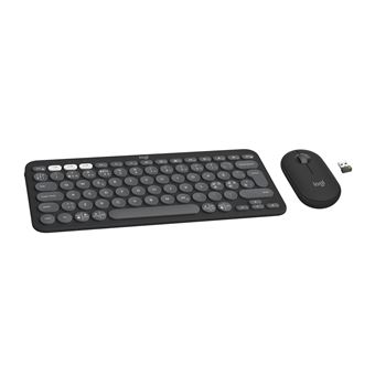 Teclado Wireless + Rato Logitech 920-012257 | Idioma: Nórdico | Grafite - 1