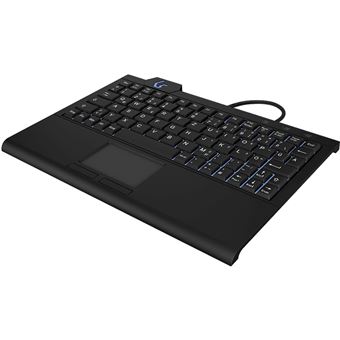 Teclado com Fios KeySonic KSK-3210ELU (DE) | Idioma: Alemão | Preto - 1