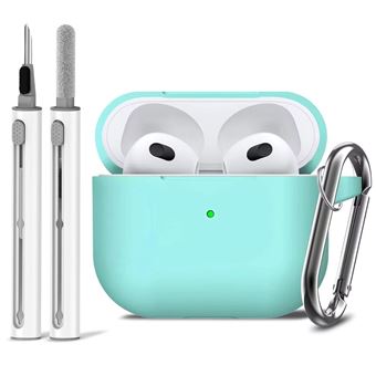 Kit de Limpeza e Capa em Silicone Antiimpacto para Apple AirPods Pro 2ª Ger | Verde menta - 1
