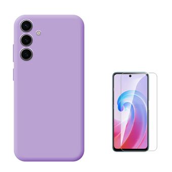 Kit Vidro Clearglass + Capa Silicone Líquido Phonecare para Samsung Galaxy A36 | Roxo - 1