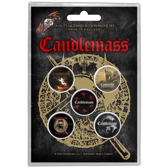 Crachá Rock Off CANDLEMASS - Door To Doom | Button Badge | 5 Unidades - 1