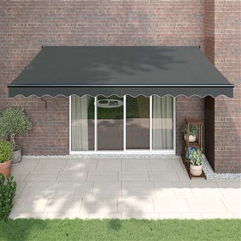 Toldo Retrátil Automático vidaXL | 4,5x3 m | antracite - 1