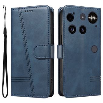 Capa FOXDOCK para Nothing Phone 3 | Fecho Magnético | Compartimentos para Cartões e Suporte | Pele PU | À Prova de Choque | Azul - 1