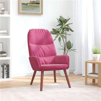 Cadeira de descanso vidaXL | veludo vermelho tinto - 1