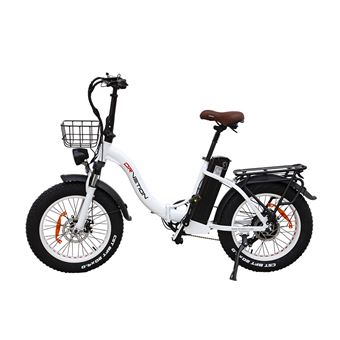 Bicicleta Elétrica DrVetion CT20 | Dobrável | Bateria Samsung de 15Ah | Travão de Disco | Branca - 1