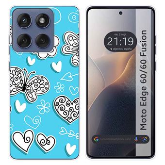 Capa de Silicone TUMUNDOSMARTPHONE para Motorola Edge 60 / 60 Fusion 5G | Design de borboleta - 1