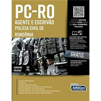 Pc-Ro - Agente E Escrivão - Polícia Civil De Rondônia - 1