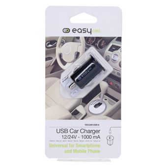 Carregador Isqueiro SBS Mini USB 1000mAh Preto