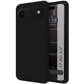 Capa Tumundosmartphone de silicone líquido ultramacio para iPhone 17 Air (6,5) | Preto - 1