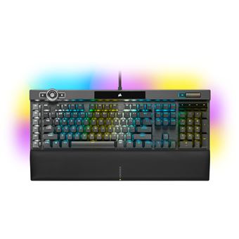Teclado Gaming com Fios Corsair K100 RGB Optical-Mechanical Gaming | Idioma: Alemão | Preto - 1