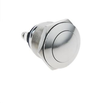 Botão de Pressão Momentâneo BeMatik 22 mm 1No 400V 10A Normalmente Aberto Anti Vândalos Níquel - 1