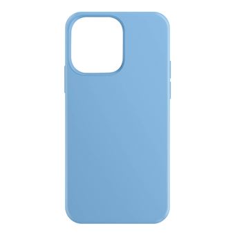 Capa para iPhone 14 Pro Híbrida Semi-rígida fina soft-touch Moxie - Azul-claro - 1