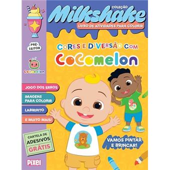 Cores E Diversão Com Cocomelon! - Coleção Milkshake Vamos Pintar E Brincar! - 1