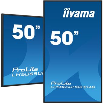 Ecrã de Sinalização iiyama LH5065UHSB-B1AG | LCD | 4K UHD | 49,5'' | 125,7 cm - 1