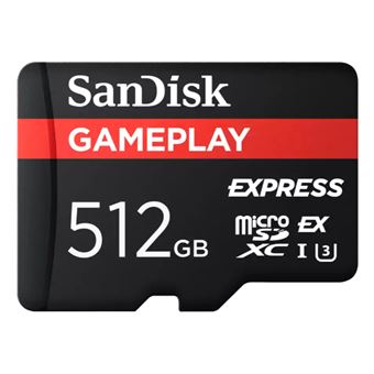 Cartão de Memória SanDisk GamePlay Express microSD 512GB | Preto - 1