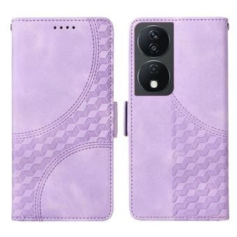 Capa FLOODKING para Honor X7B 4G | Design Acolchoado | Couro PU Premium | Roxo - 1