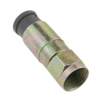 Conetor Macho F BeMatik para ser Cravado em Cabo TV/SAT RG6U Resistente à Água - 1