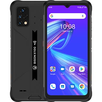 Smartphone UMIDIGI Bison X10G | 4 GB | 64 GB | Dual SIM híbrido | Preto - 1