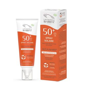 Spray Protetor Solar para Rosto e Corpo Laboratórios de Biarritz | Spf 50 | Alga Maris | 100 ml - 1