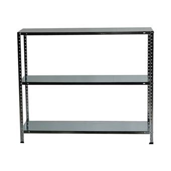 Estante de Metal com 3 Prateleiras Catter House Nils Solid 90 | 70x30x90 cm | Aço Galvanizado | Suporta até 150 kg - Cinza - 1