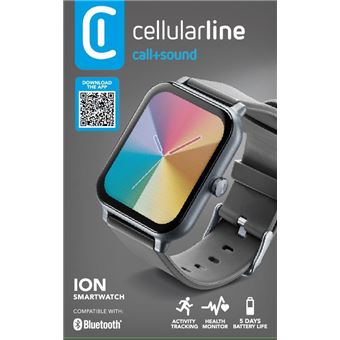 Smartwatch Cellularline 8018080470196 | Preto - 1