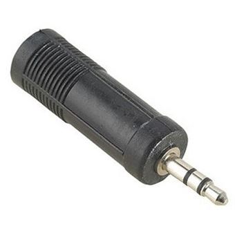 Adaptador para Cabos Hama Audio Adapter 3,5 mm Male Plug Stereo - 6,3 mm Female Jack Stereo | Preto - 1