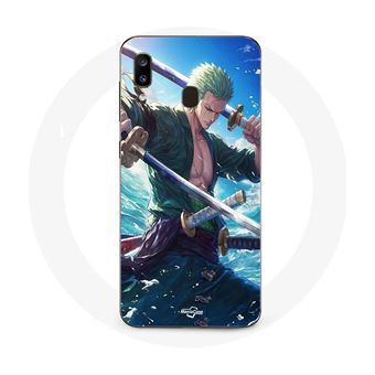 Capa Maniacase para Samsung Galaxy A20E One Piece Roronoa Zoro Espada Manga Anime - 1