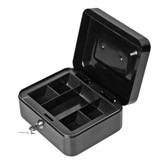 Cofre Forofis 91622 | Metal | 20X16X9cm | Preto - 1