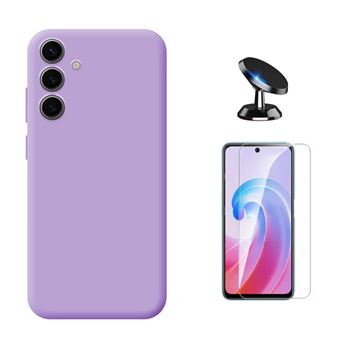 Kit Vidro Clearglass + Capa Silicone Líquido + Suporte Magnético Phonecare para Samsung Galaxy A36 | Roxo - 1