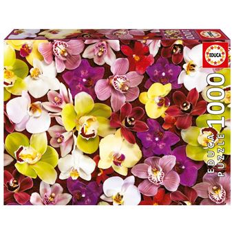 Puzzle Educa Colagem De Orquideas 19558 | 1000 Peças - 1