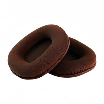 Almofadas para Auscultadores V-REEL para Steelseries Arctis NOVA 1 3 5 7 9X PRO | Marrom | Tecido de Pelúcia - 1
