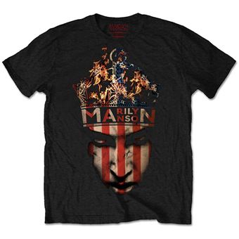 T-shirt Rock Off MARILYN MANSON | Crown | Preto | XL - 1