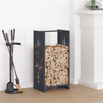 Suporte para lenha vidaXL | 40x30x80 cm | aço laminado a frio antracite - 1