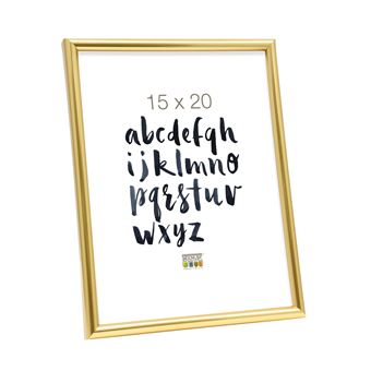 Moldura Basic Line Deknudt S011A4 | 15X20 cm - Dourado - 1