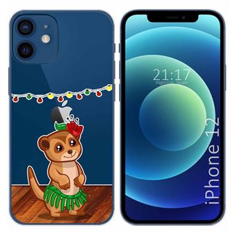 Capa Tumundosmartphone de Gel Transparente para iPhone 12/12 Pro (6.1) Design de desenhos Meerkat - 1