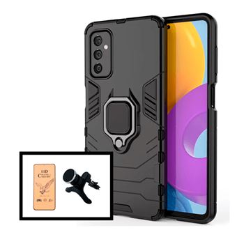 Kit G4M Vidro Temperado Ceramica Full Cover + Capa 3X1 Military Defender + Suporte Magnético Reforçado para Samsung Galaxy M52 5G - 1