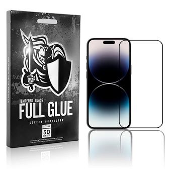Película Frontal Headcase® Full Glue em Vidro Temperado 5D Curvo Preto para Apple iPhone 15 - 1