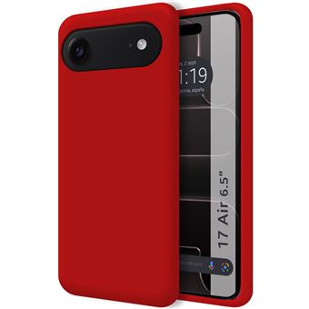 Capa Tumundosmartphone de silicone líquido ultramacio para iPhone 17 Air (6,5) | vermelha - 1